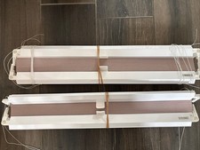 Blinds2go Conservatory Pleated Blind - Pink Blush/grey  - Qty 2 W59cm X D183