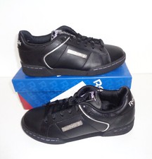 Reebok Classic Girls New Black Leather Trainers Shoes Junior RRP £65 UK Size 3