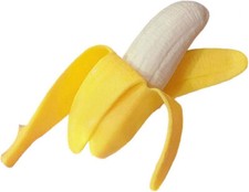1x Squishy Peeled Joke Prank Soft Realistic Look Banana Toy Fidget Stress Relief