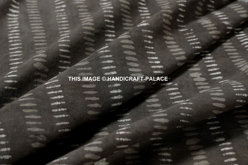 Grey cotton ikat - hand, block