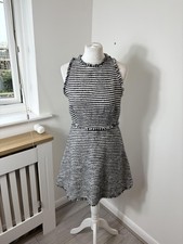 ZARA Navy and White Striped