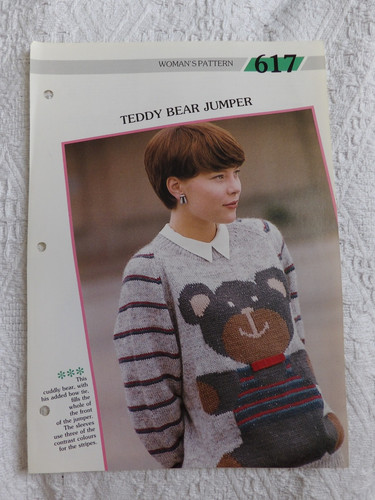 Teddy bear jumper knitting - teddy,