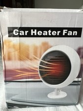 Car Heater Fan with Windshield Defroster and Mute Feature for Travel
