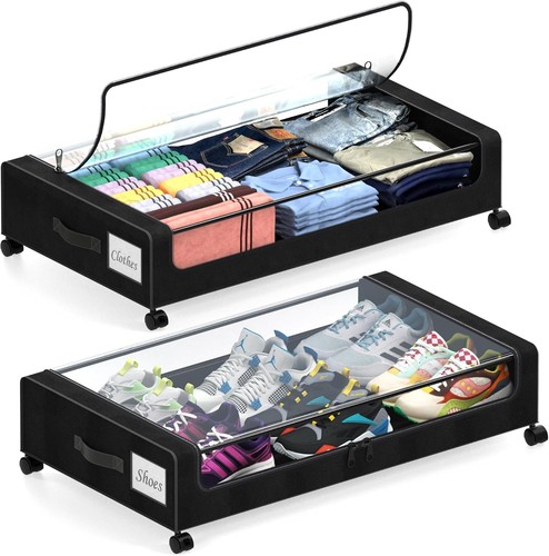 Under the bed storage bins - bed,