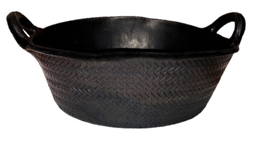 Black 21l rubber skip - skip, feed