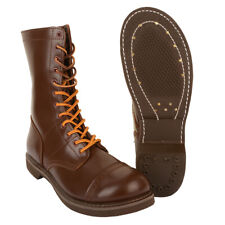 ROTHCO US WW2 Paratrooper Leather Boots - Russet Brown - American Reproduction