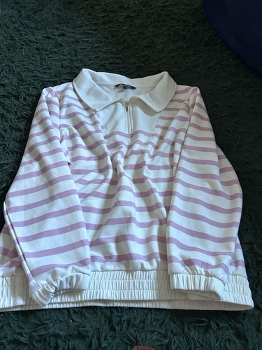Bonmarche ivory pink strip - ivory,