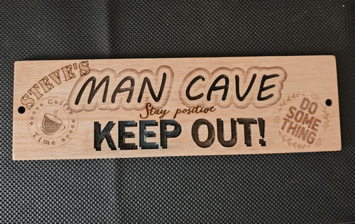 Personalised man cave sign - personalised,