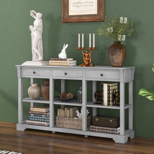 Vintage console table with - table,