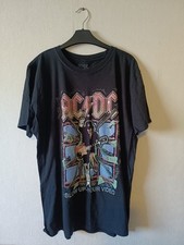 ACDC Tour T-Shirt Unisex Large Black Graphic Print Blow Up Your Videos Band Tee