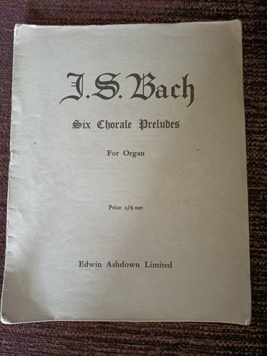 Bach six chorale preludes - chorale,