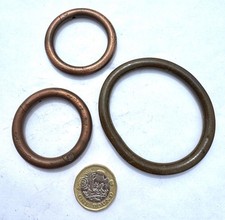 3 x Antique Bull Nose Rings