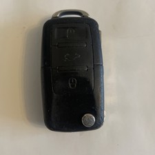 GENUINE VOLKSWAGEN 3 BUTTON REMOTE FLIP KEY FOB 