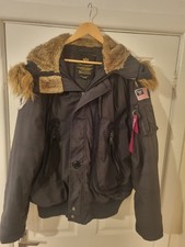 alpha industries Parka Coat Mens 3XL Black