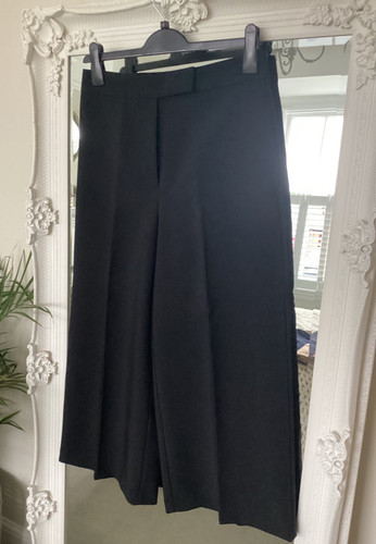 Zara cropped wide leg trousers - zara,