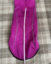 Dog Raincoat Adjustable WaterProof Lightweight Rain Jacket Reflective Strip Pink