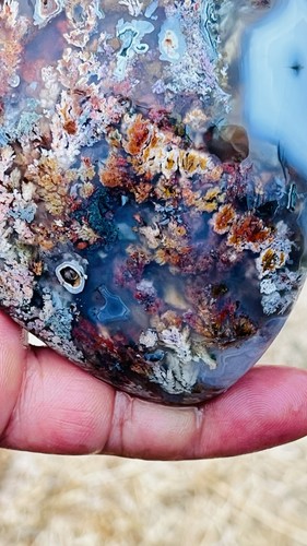 Natural plume agate rough - natural,