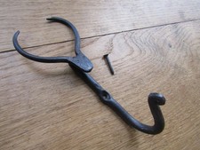 Rustic iron coat hook hand