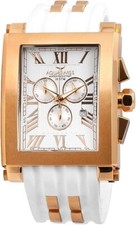 Aquaswiss 64XG003 Rose Gold Tone Chronograph Tanc Men's White Dial Watch