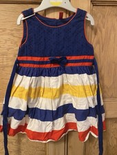 Sleeveless dress w/ tie cord &