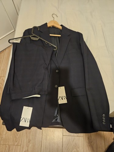 Zara blue navy suit - zara,