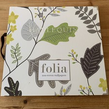 Harlequin “Folia” Non-woven Wallpaper Sample Book- Craft, Scrapbook, Decoupage