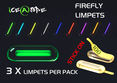 Firefly stick limpets - on,