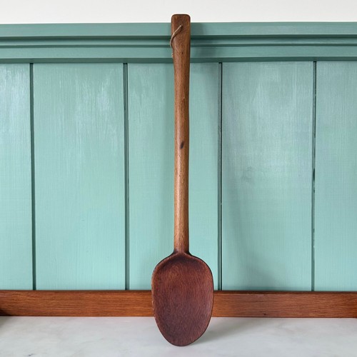 Vintage treen dairy spoon long - spoon,