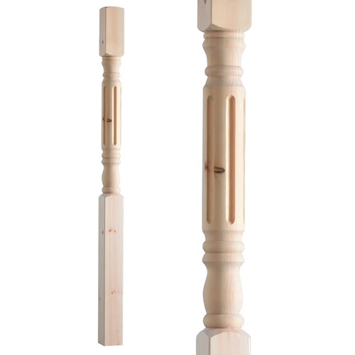 Fluted rolling pin stair newel - pin,