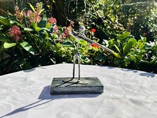 John McPhail Abstract Metal Sculpture Rifle Hunter Modern Art Scotland 16.5cm H