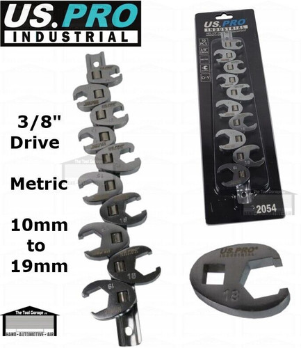 Pro industrial 10pc dr - us, 3/8"