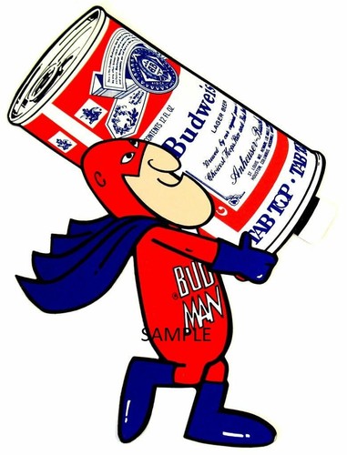 Bud man budweiser beer - budweiser,