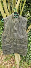 Barbour Westmorland Size Small Green Wax Gillet Jacket Chest 38"