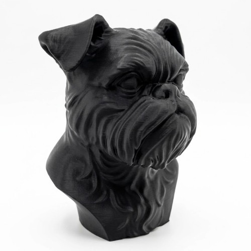 Brussels griffon dog bust - brussels,