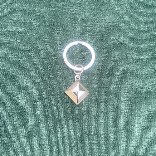 Hermes barenia pyramid keyring - hermes,