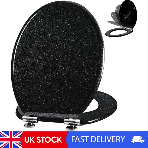Glitter toilet seat - glitter, molded