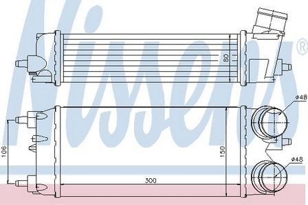 Nissens intercooler for ford - nissens,