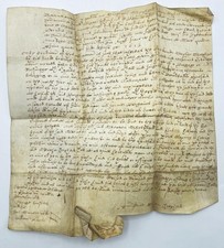 VELLUM MANUSCRIPT 1612 KING