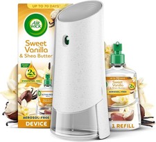 Air Wick Sweet Vanilla & Shea Butter Aerosol Free Automatic Spray Kit, 70 Days