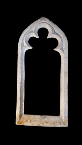 Antique gothic window frame - window,