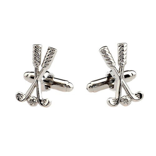 Golf club cufflinks - 3d,