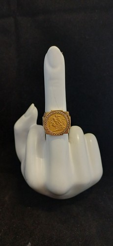 1894 sovereign ring with - 1/2,