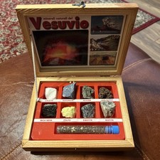 Volcanic Rock and Mineral Set Vintage From Vesuvius Volcano