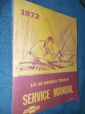 1972 CHEVROLET TRUCK SHOP