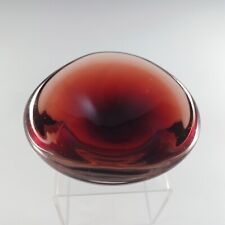 SIGNED Orrefors Sven Palmqvist Brown Glass Circular Bowl - PU 3092/13