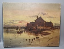 Red Sky Seascape Harbour View