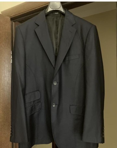 Men dunhill navy wool blazer - dunhill, l