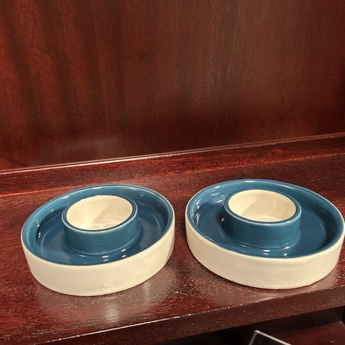 Ikea round ceramic - ceramic, blue