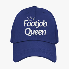 Footjob Queen Cap Funny Fetish Feet Friend Adult Headwear Joke Gift Present