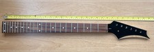 Modern Style Electric Guitar Neck - Standard Length 22 Fret - Black Headstock